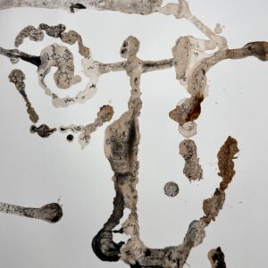 Aquarelle encre de chine et peinture au vin Atelier Art Ampuis Fabienne Garon