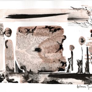 Serie 2026 Les Cents Or Aquarelle de vin et encre de chine cote rotie 2017